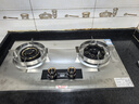 櫻花帝王煤氣灶雙灶具嵌入式家用猛火燃氣灶天然氣大火力液化氣罐裝臺式爐 【天然氣】加強不銹鋼+右爐增壓猛火 聚攏直噴 曬單實(shí)拍圖