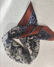 恒源祥小絲巾女印花高品質(zhì)真絲桑蠶絲高檔小方巾百搭裝飾小領(lǐng)巾春秋冬季 棗紅邊腰果 曬單實(shí)拍圖