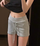 浪莎運(yùn)動(dòng)短褲女2025新款美式顯瘦三分休閑褲百搭抽繩高腰a字辣妹熱褲 曬單實(shí)拍圖