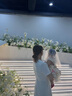 啄木鳥2025新款連衣裙女端莊大氣設(shè)計師款別致絕美白色圓領(lǐng)小眾裙子 白色 XL 【120-130斤】 曬單實拍圖