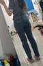 Levi's李維斯女士724高腰修身直筒顯瘦美式復(fù)古小資ins風(fēng)牛仔褲 淺藍(lán)色 27 (28) 曬單實(shí)拍圖