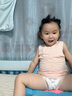 歐孕（OUYUN）兒童背心夏季莫代爾寶寶薄款無(wú)袖打底衫內穿 糖果粉  90 曬單實(shí)拍圖