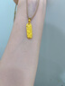 紅色年輪暴富黃金吉言吊墜轉(zhuǎn)運(yùn)珠女足金福牌項(xiàng)鏈七夕情人節(jié)禮物送女友老婆 曬單實(shí)拍圖