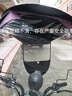 女士摩托車遮雨篷 電動(dòng)車雨棚蓬小型電動(dòng)自行車曬遮雨擋風(fēng)罩電瓶 車子無后視鏡 前拉鏈+后口袋冰粉草莓黑邊 曬單實(shí)拍圖