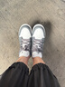 Jordan女子休閑鞋喬丹AJ1 JORDAN 1 運(yùn)動(dòng)鞋553560-044灰白37.5 曬單實(shí)拍圖