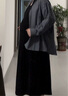 革曼孕婦裝夏季薄款2025韓版慵懶風套裝襯衫孕婦連衣裙兩件套背心長裙 黑色吊帶裙+藍色襯衫 L 曬單實拍圖