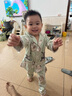 OAK FAMILY兒童家居服套裝春夏純棉男女寶寶睡衣長(cháng)袖童裝 絨球兔 90 cm 【推薦身高78-90cm】 曬單實(shí)拍圖