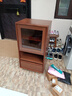 言木智實(shí)木電視邊柜客廳中古風(fēng)家用2025新款沙發(fā)邊柜酒柜收納柜一體靠墻 康樂(lè )M11【50*40*110】 曬單實(shí)拍圖