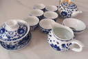雅沁韻景德鎮(zhèn)青花瓷功夫茶具套裝粉彩蓋碗茶壺薄胎家用辦公室茶具禮品 青花纏枝蓮 曬單實拍圖