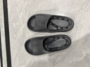 三利抗菌防臭浴室拖鞋男士女洗澡衛(wèi)生間防滑夏季室內(nèi)涼拖 黑色  42-43 曬單實拍圖