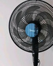 美的（Midea）電風(fēng)扇 家用風(fēng)扇 落地扇 7葉遠(yuǎn)距強風(fēng)電扇 立式輕音節(jié)能可定時降溫 黑色機械款 【風(fēng)速309m/min】超級單品 曬單實拍圖