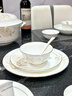 漢茗中式風(fēng)景德鎮(zhèn)骨瓷碗盤餐具整套家用高級(jí)感陶瓷碗碟筷套裝喬遷禮物 升級(jí)款60件套丨配高檔錦盒 曬單實(shí)拍圖
