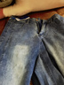 真維斯（Jeanswest）復古牛仔褲男款秋冬季新款寬松直筒微喇叭男褲百搭休閑長(cháng)褲子男士 XW99懷舊藍 29 【2尺2-建議100-115斤穿】 曬單實(shí)拍圖