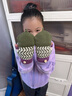 kocotreekk樹(shù)兒童帽子加厚保暖寶寶護耳帽手套男孩針織圍巾女童秋冬單手套 曬單實(shí)拍圖