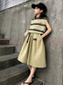 巴萊恩娜女童夏裝闊腿褲套裝2025新款時(shí)髦洋氣大童夏季工裝裙褲休閑兩件套 卡其色 130cm 曬單實(shí)拍圖