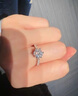 MZMZ鉑金戒指女pt950白金求訂婚鉆戒結(jié)婚情人節(jié)七夕禮物送女友老婆 次日達(dá)/輕奢六爪莫桑鉆戒女 曬單實(shí)拍圖
