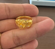 福來(lái)島黃金戒指女時(shí)尚古法金首飾足金婚戒手飾滿庭芳培育鉆戒指 工費(fèi)：1167元 9.16克-13號(hào) 曬單實(shí)拍圖
