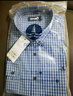 Navigare意大利小帆船純棉長(cháng)袖襯衣男春季休閑格子襯衫色織布高檔格紋寸衫 彩藍/白 XL /41 曬單實(shí)拍圖