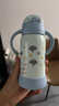 象?。╖O JIRUSHI）保溫杯兒童進(jìn)口學(xué)飲吸管杯9個(gè)月+滿月兒童杯帶把手DA30E開學(xué)禮物 藍(lán)色- 320ml 曬單實(shí)拍圖