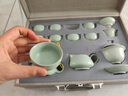 豪峰2025新款汝窯整套功夫茶具套裝家用泡茶壺蓋碗茶杯送禮七夕節(jié)禮物 曬單實(shí)拍圖