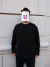 胖哥哥大碼男裝顯瘦慵懶肌膚胖子衛衣加肥加大肥佬男休閑上衣 暗涌黑 6XL (280-300斤) 曬單實(shí)拍圖