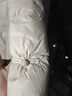 千仞崗秋冬季輕薄短款羽絨服女士時(shí)尚潮流面包服外套百搭休閑保暖防寒服 米灰 S (160) 曬單實(shí)拍圖