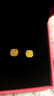 中國(guó)黃金（CHINA GOLD）足金999爆閃小方糖黃金耳釘彎鉤耳飾5G送女朋友七夕情人節(jié)禮物 方糖耳釘金重約2.6g 曬單實(shí)拍圖