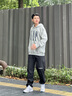 Gap【情人節(jié)】男女裝秋季新款印花抓絨寬松運(yùn)動連帽衫衛(wèi)衣786920 灰色 L (175/96A) 亞洲尺碼 曬單實(shí)拍圖