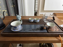 旅序 新款茶盤家用竹木辦公室小型茶臺茶具茶托盤大茶海瀝水干泡臺 【50X28】胡桃色-觀山佑香茶盤 曬單實(shí)拍圖