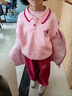 G.DUCKKIDS童裝女童春裝套裝兒童服裝小童春裝運(yùn)動(dòng)衛(wèi)衣兩件套1-3女寶寶衣服 粉紅色草莓熊【春秋款】 90 尺碼1~2歲【 80-90cm】 曬單實(shí)拍圖