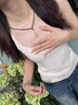 歲陽(yáng)珠寶玉石吊墜四季豆吊墜女保平安福豆掛件項鏈玉墜玉佩本命年節日禮物 【咖色掛繩】四季豆吊墜【贈米色 曬單實(shí)拍圖