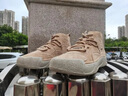 Jeep吉普高幫男鞋秋季新品復(fù)古風(fēng)徒步登山鞋防滑軟底戶外休閑工裝鞋男 沙色（皮鞋碼） 41 曬單實(shí)拍圖