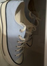 匡威（Converse）官方 1970S男女運動(dòng)低幫帆布鞋云朵藍灰藍色A06522C A06522C 37.5 曬單實(shí)拍圖