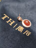 唐后（TH）紅瑪瑙項(xiàng)鏈女S925銀吊墜淡水珍珠鎖骨鏈飾品送生日節(jié)日禮物 醉紅顏 曬單實(shí)拍圖