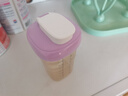 HEGEN海格恩兒童吸管杯蓋通用奶瓶杯子配件1-3歲直飲喝水杯蓋紫色 曬單實(shí)拍圖