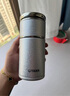 虎牌香港直郵高檔陶瓷內膽保溫杯便攜茶水分離商務(wù)水杯禮物 冰裂銀【陶瓷內膽】 300ml 16cm+7cm 曬單實(shí)拍圖