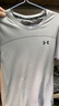 安德瑪（UNDERARMOUR）【張志磊同款】Vanish Elite男子訓(xùn)練運(yùn)動透氣短袖T恤1382799 灰白色100 L 曬單實拍圖