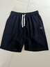 鉑吶苓運動(dòng)短褲男士夏季休閑褲寬松跑步健身系帶籃球五分褲百搭直筒褲子 男士短褲【黑色】 XL （120-140斤） 曬單實(shí)拍圖