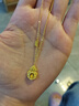 中鑫珠寶喜轉(zhuǎn)福祿黃金項(xiàng)鏈新中式999足金古法金葫蘆套鏈節(jié)日送禮物 5.72g 曬單實(shí)拍圖