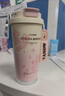 Vanow保溫杯櫻花女生咖啡陶瓷內(nèi)膽吸管杯子家居館水杯畢業(yè)季送老師禮物 曬單實拍圖