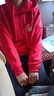 中國風(fēng)衛衣男女情侶裝加絨加厚連帽外套秋冬季連帽上衣 左側中國連帽加絨衛衣紅色 L 曬單實(shí)拍圖