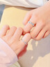 GLTEN七夕情人節(jié)禮物情侶戒指銀對戒女生日表白結(jié)婚紀(jì)念送男女朋友老婆 曬單實拍圖
