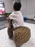 小馬椅子座椅兒童沙發(fā)造型動(dòng)物坐凳客廳可愛(ài)擺件創(chuàng  )意卡通網(wǎng)紅凳子 冰絲親膚迪奧棕+高密度綿[送貨 曬單實(shí)拍圖