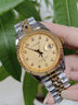 勞力士王子瑞士認證手表男士全自動(dòng)石英表夜光防水日志型時(shí)尚金勞專(zhuān)用男表 間金金面 40mm 曬單實(shí)拍圖