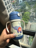 膳魔師（THERMOS）兒童保溫杯水杯吸管杯學(xué)飲杯316L不銹鋼把手學(xué)生杯超輕暢吸杯TCKC 曬單實(shí)拍圖
