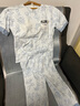 歐迪芬（Ordifen）睡衣女純棉夏季薄款全棉帶胸墊短袖七分褲家居服可外穿女夏天L 曬單實拍圖