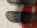 crocs卡駱馳洞洞鞋貝雅卡駱班輕便耐磨一腳蹬休閑鞋|205089 石板灰/青檸綠-0GX 43 (270mm) 曬單實(shí)拍圖