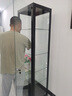 帥軒手辦柜展示柜子樂(lè )高模型積木玩具擺件防塵柜盲盒收藏樣品玻璃酒柜 【黑色】160×50×40cm單門(mén)四層 3C認證防爆玻璃(不含燈） 曬單實(shí)拍圖