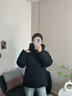 波司登反季羽絨服女90絨面包服寬松短款保暖加厚外套B250245112XS 曬單實(shí)拍圖