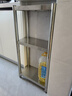 溫家瑞亞304不銹鋼可定制廚房置物架落地多層冰箱側面邊縫隙可移動(dòng) 3層夾縫-高80【食品級304】帶輪 豪華加粗加厚 長(cháng)30寬25 曬單實(shí)拍圖
